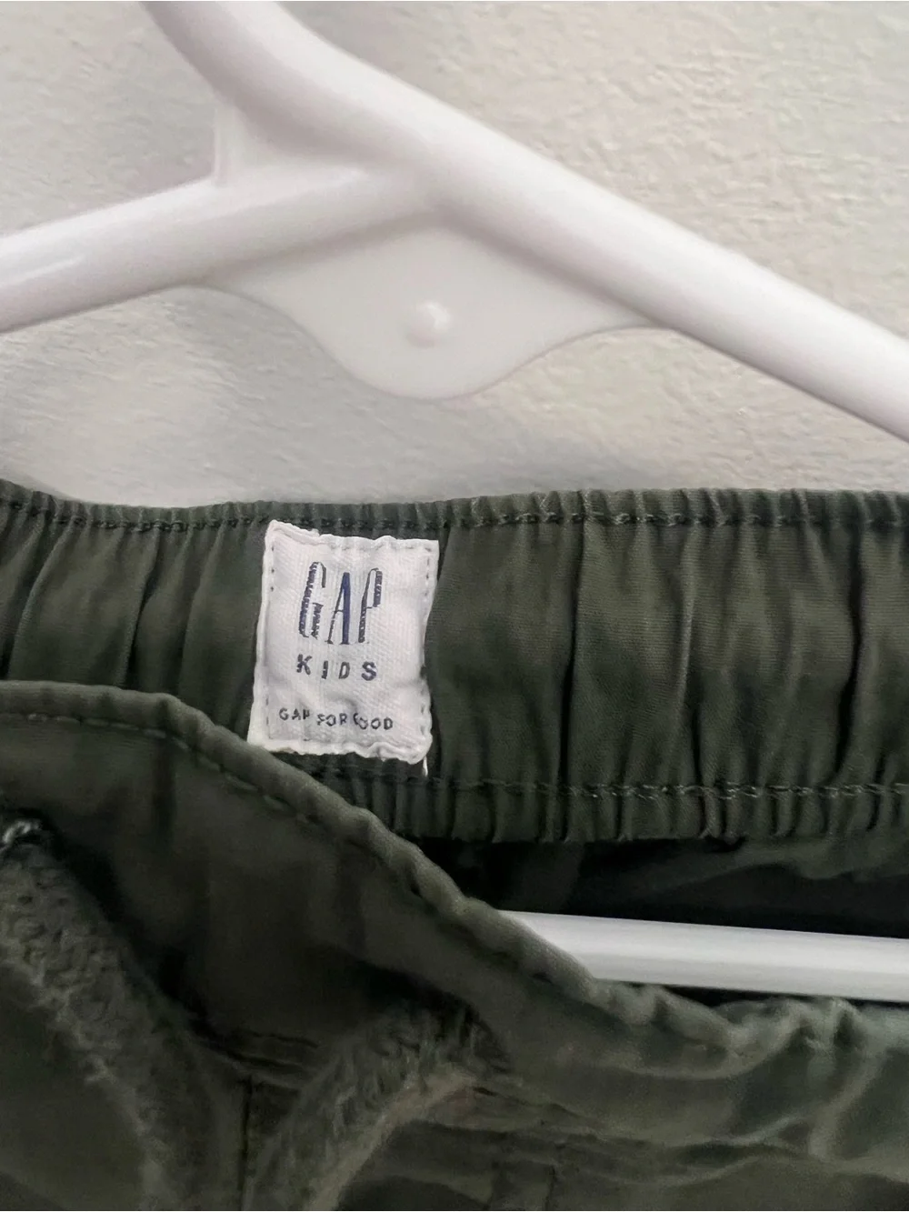 GAP Kids Olive Utility Drawstring Shorts